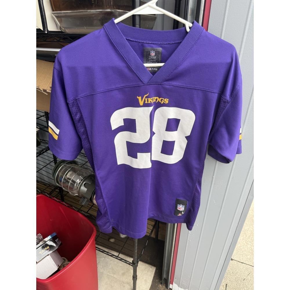 Adrian Peterson #28 Minnesota Vikings NFL Team‎ Apparel Youth Large Jersey